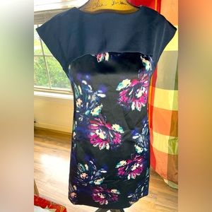 Ellen Tracy 2 Petite Navy Floral Dress